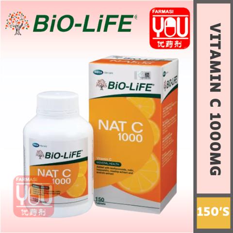 BIO-LIFE NAT C 1000MG 150'S