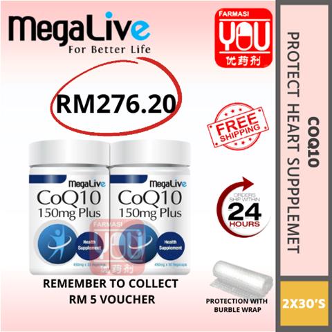 MEGALIVE COQ10 150MG(2X30'S)