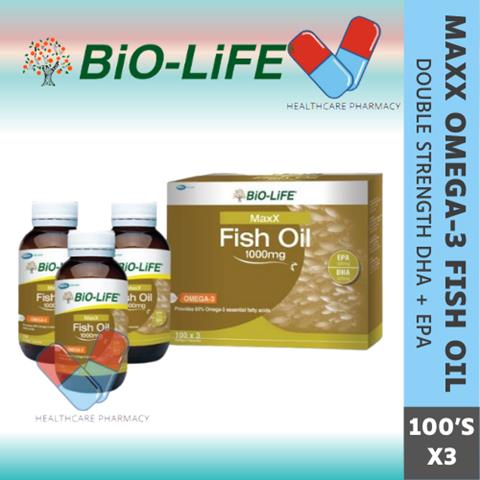 BIO-LIFE MAXX FISH OIL 1000MG (3X100'S)