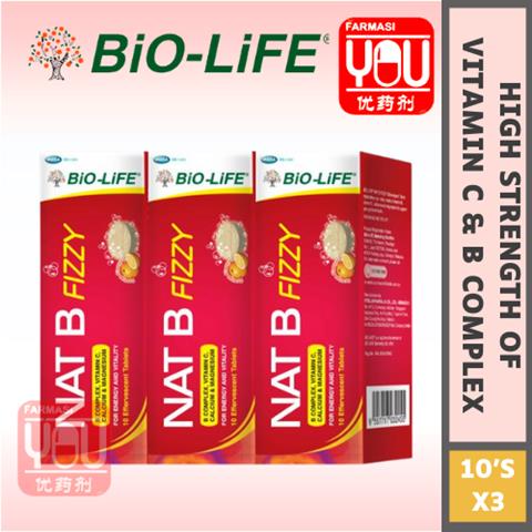 BIO-LIFE NAT B FIZZY 10'S