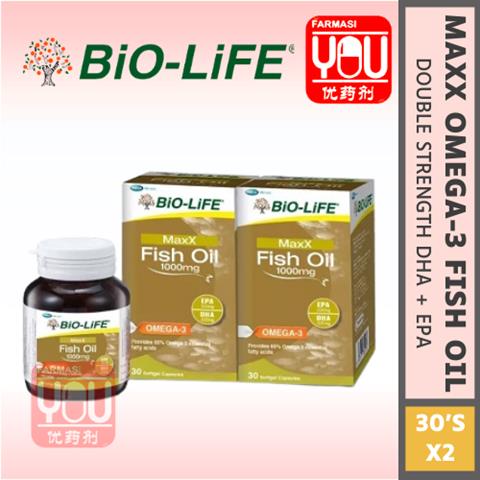 BIO-LIFE MAXX FISH OIL 1000MG(2X30'S)