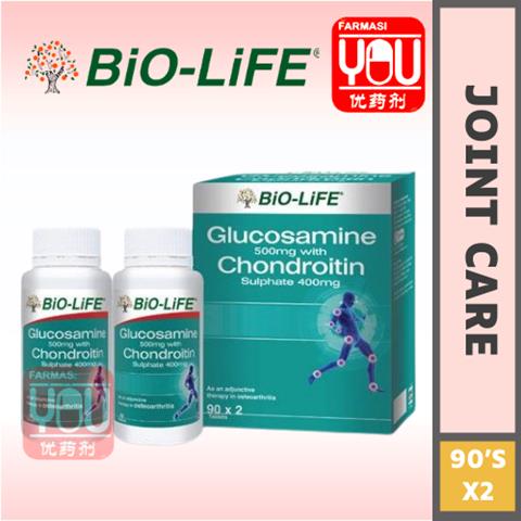 BIO-LIFE GLUCOSAMINE & CHONDROITIN 90X2