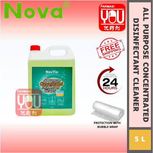 NOVA NOVTIC ALL PURPOSE CONCENTRATED DISINFECTANT CLEANER (5L)