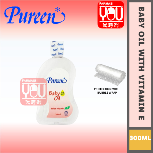 PUREEN BABY OIL WITH VITAMIN E 300ML (BOTTLE)