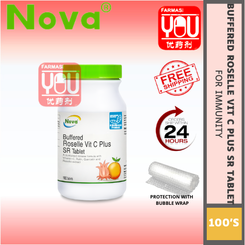 NOVA BUFFERED ROSELLE VIT C PLUS SR(100'S) (BOTTLE)