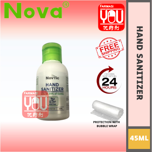 NOVA NOVTIC HAND SANITIZER 45ML( SPRAY BOTTLE)