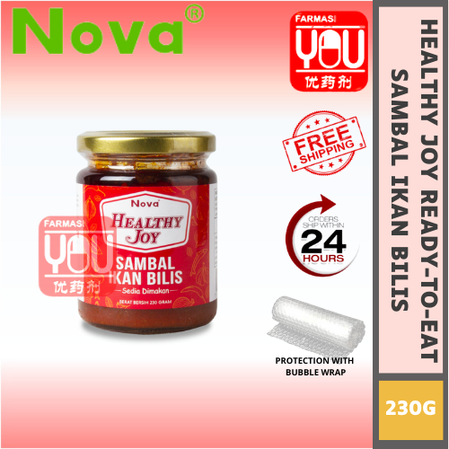 NOVA HEALTHY JOY SAMBAL IKAN BILIS  230G (BOTTLE)