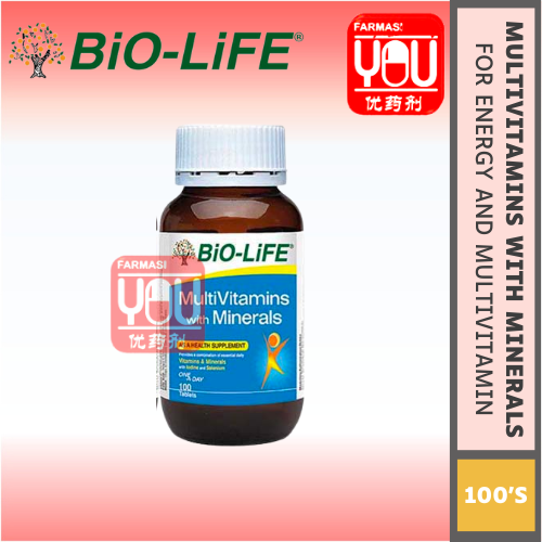 BIO-LIFE MULTIVITAMINS WITH MINERALS 100'S (SINGLE)