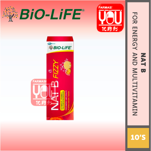 BIO-LIFE NAT B FIZZY 10'S (TUBE)