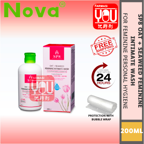 NOVA SP8 OAT + SEAWEED FEMININE INTIMATE WASH 200ML