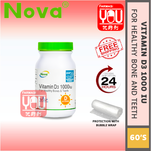 NOVA VITAMIN D3 1000IU (60'S) (BOTTLE)