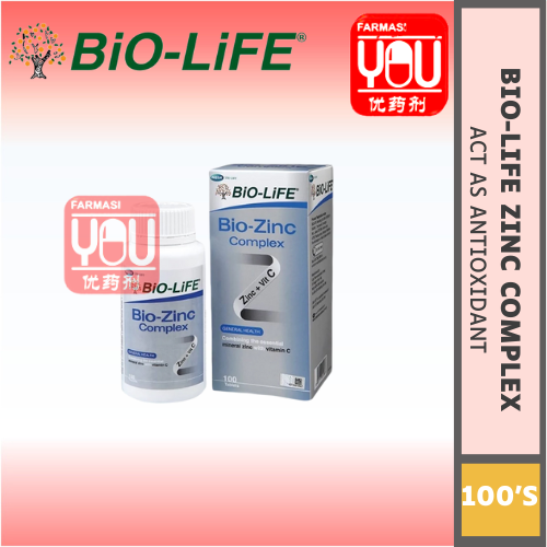 BIO-LIFE BIO-ZINC COMPLEX (VIT C + ZINC)  (BOX)