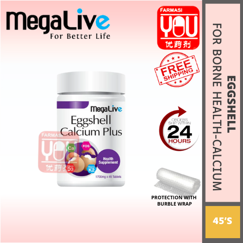 MEGALIVE EGGSHELL CALCIUM PLUS (SINGLE)