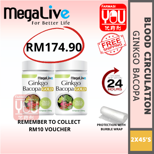 MEGALIVE GINKGO BACOPA GOLD (TWINPACK)