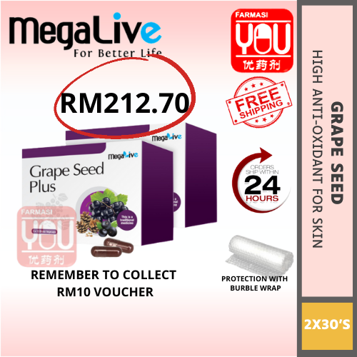 MEGALIVE GRAPE SEED PLUS  (TWINPACK)