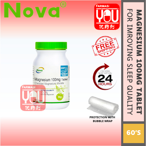 NOVA MAGNESIUM 100MG TABLET 60'S