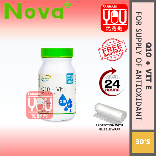 NOVA Q10 100MG + VIT E 100IU 30'S