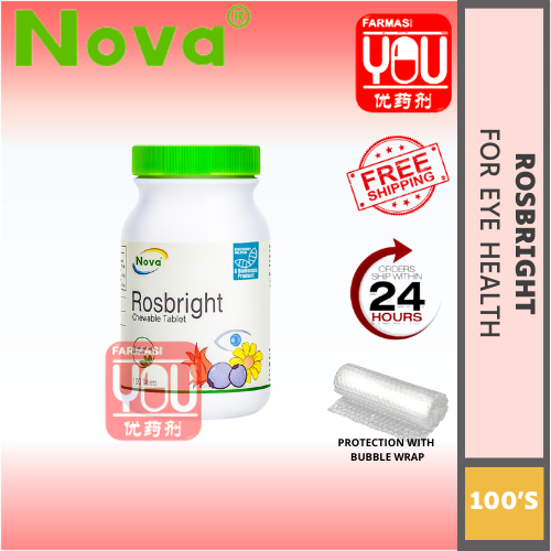 NOVA ROSBRIGHT CHEWABLE TABLET 100'S