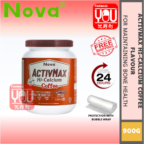 NOVA ACTIVMAX HI-CALCIUM COFFEE 900G (BOTTLE)