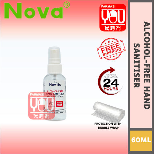 NOVA NOVTIC ALCOHOL FREE HAND SANITIZER(60ML)