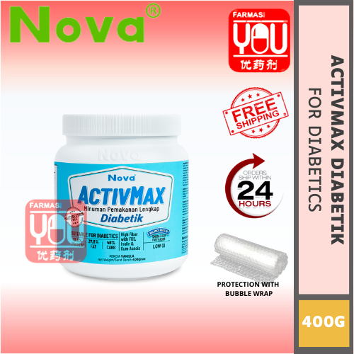 NOVA ACTIVMAX DIABETIK VANILA 400GRAM