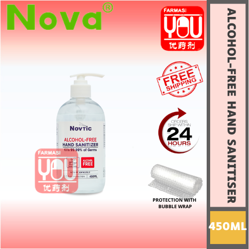 NOVA NOVTIC ALCOHOL FREE HAND SANITIZER(450ML)