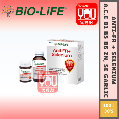 BIO-LIFE ANTI-FR+ SELENIUM 100+30'S (BOX)