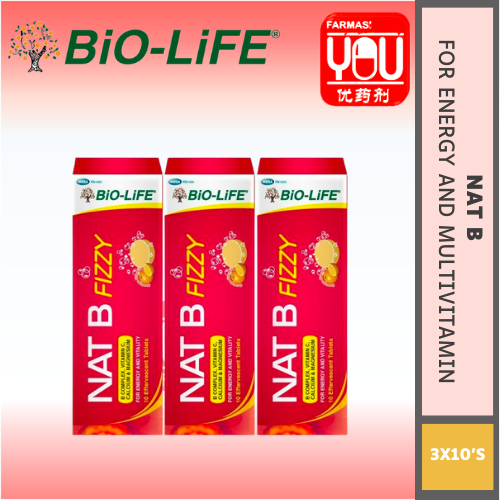 BIO-LIFE NAT B FIZZY 10'S (PACK)