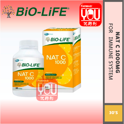 BIO-LIFE NAT C 1000MG 30'S (BOTTLE)