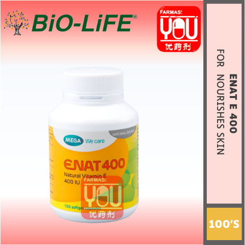 BIO-LIFE MEGA ENAT 400IU 100'S (BOT)