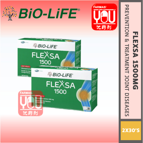 BIO-LIFE FLEXSA 1500MG (2X30'S) (PACK)