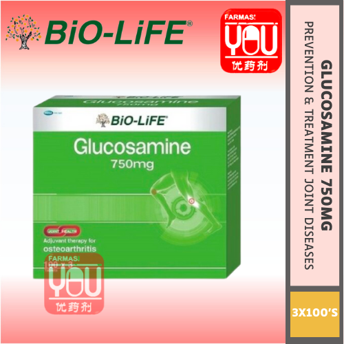 BIO-LIFE GLUCOSAMINE 750MG (3X100'S) (PACK)