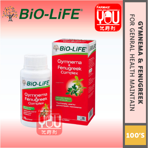 BIO-LIFE GYMNEMA & FENUGREEK COMPLEX 100'S (BOTTLE)