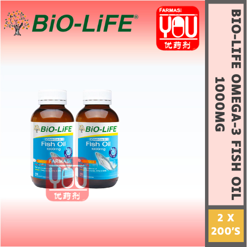 BIO-LIFE OMEGA-3 FISH OIL 1000MG 200'S (PACK)