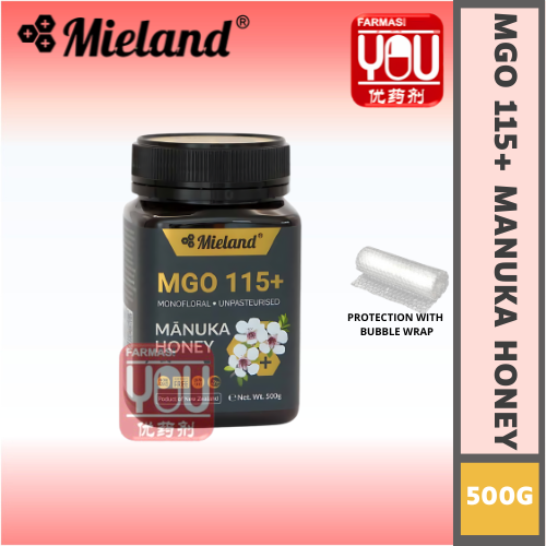 MIELAND MANUKA HONEY MGO115 500G (UNIT)